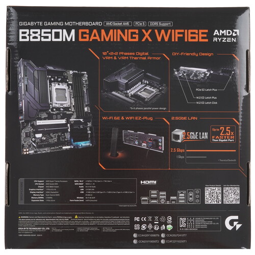Купить Материнская плата GIGABYTE B850M GAMING X WIFI6E  5608141. Характеристики, отзывы и цены в Донецке