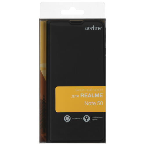 Купить Чехол-книжка  Aceline Kors для realme Note 50 черный  9081152. Характеристики, отзывы и цены в Донецке
