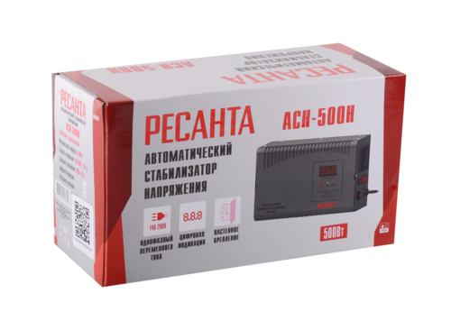 Купить Стабилизатор напряжения Ресанта АСН-500 Н  9147027. Характеристики, отзывы и цены в Донецке