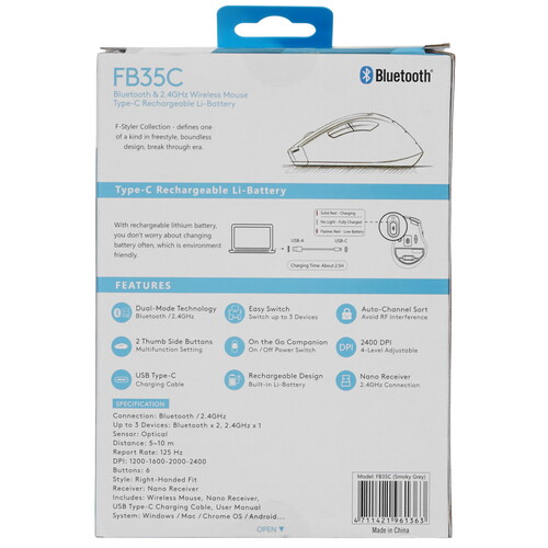 Купить Мышь беспроводная A4Tech Fstyler FB35C  4888870. Характеристики, отзывы и цены в Донецке