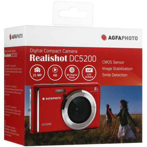 Купить Компактный фотоаппарат AgfaPhoto DC5200 красный  5632403. Характеристики, отзывы и цены в Донецке