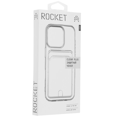 Купить Накладка  Rocket Clear Plus для Apple iPhone 16 Pro Max прозрачный  5474331. Характеристики, отзывы и цены в Донецке