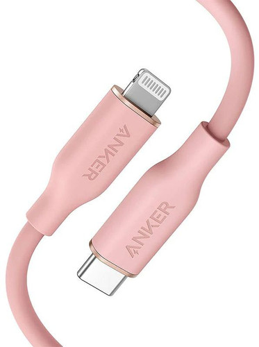 Купить Кабель Anker Lightning 8-pin - USB Type-C розовый  5637490. Характеристики, отзывы и цены в Донецке