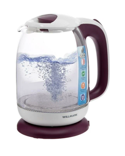 Купить Электрочайник WILLMARK WEK-1704G фиолетовый  5343849. Характеристики, отзывы и цены в Донецке