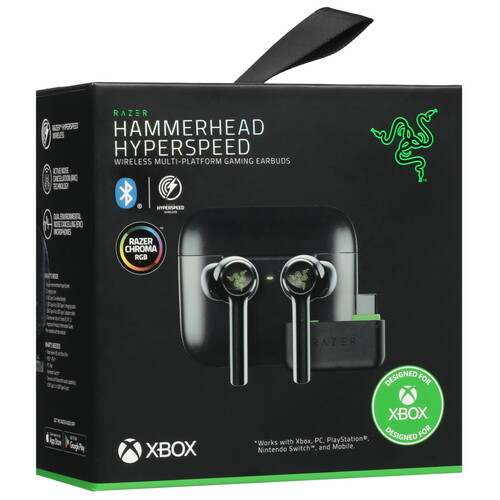 Купить Наушники TWS Razer Hammerhead HyperSpeed Xbox Licensed черный 2023  5434828. Характеристики, отзывы и цены в Донецке