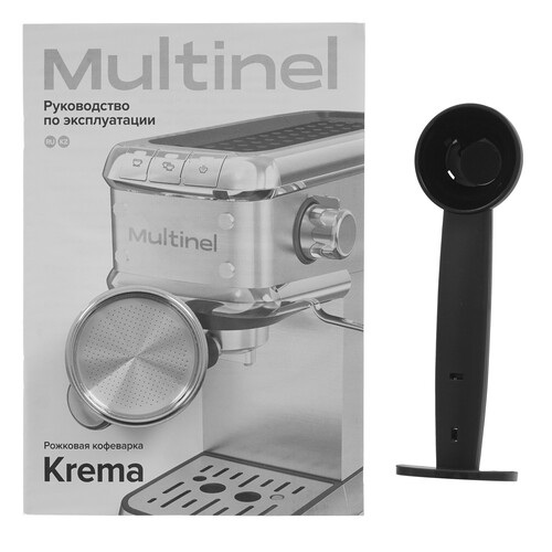 Купить Кофеварка рожковая Multinel Krema серебристый  9153374. Характеристики, отзывы и цены в Донецке