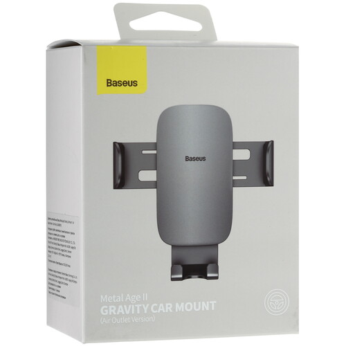 Купить Держатель автомобильный Baseus Metal Age (Air Vent Version) серый  5487970. Характеристики, отзывы и цены в Донецке
