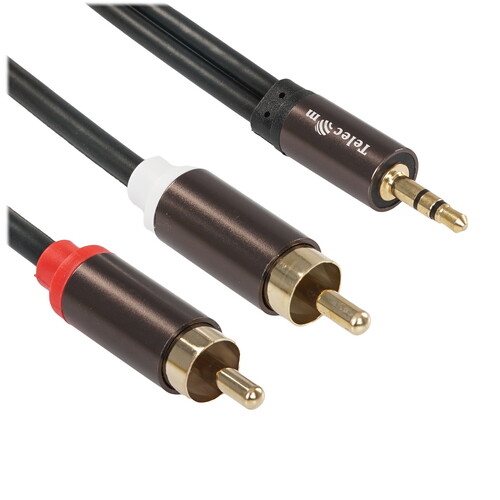 Купить Кабель   Telecom jack 3.5 мм - 2RCA черный  5602601. Характеристики, отзывы и цены в Донецке