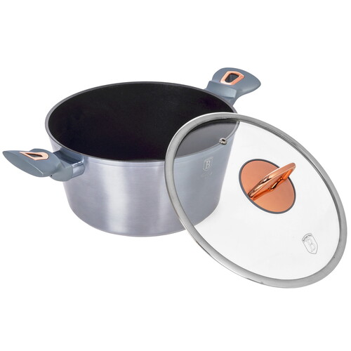 Купить Кастрюля Berlinger Haus  Moonlight Edition BH-6012 4.1 л 24 см серый  9150977. Характеристики, отзывы и цены в Донецке