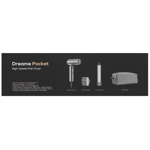 Купить Фен Dreame Pocket High-speed Hair Dryer серый  5455646. Характеристики, отзывы и цены в Донецке