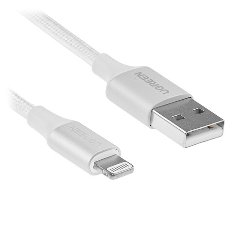Купить Кабель круглый Ugreen Lightning 8-pin MFI - USB 2.0 Type-A белый 1.5 м  5360152. Характеристики, отзывы и цены в Донецке