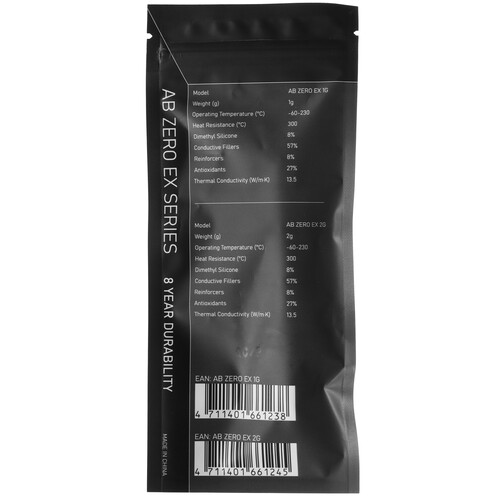 Купить Термопаста Formula AB ZERO EX [AB ZERO EX 2G]  5495445. Характеристики, отзывы и цены в Донецке