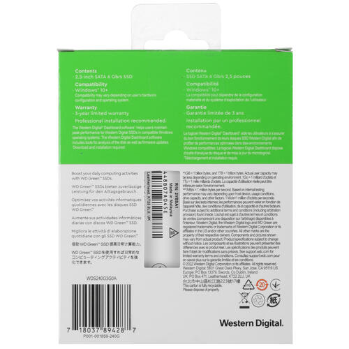 Купить 240 ГБ 2.5" SATA накопитель WD Green  5063412. Характеристики, отзывы и цены в Донецке