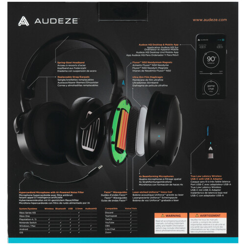 Купить Беспроводные/проводные наушники Audeze Maxwell черный 2023  5609139. Характеристики, отзывы и цены в Донецке