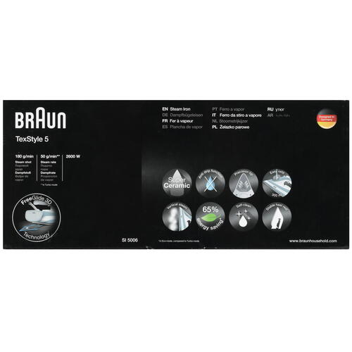 Купить Утюг Braun SI5006BL белый  5319877. Характеристики, отзывы и цены в Донецке