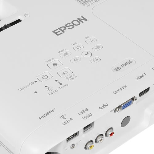 Купить Проектор Epson EB-FH06 белый  4732444. Характеристики, отзывы и цены в Донецке