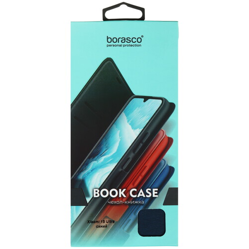 Купить Чехол-книжка  BoraSCO для Xiaomi 15 Ultra синий  5620416. Характеристики, отзывы и цены в Донецке