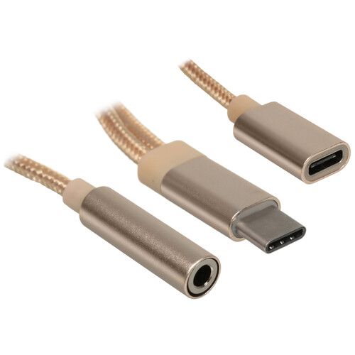 Купить Кабель   Атом USB Type-C - jack 3.5 мм, USB Type-C черный  5480081. Характеристики, отзывы и цены в Донецке