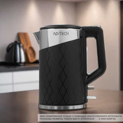 Купить Электрочайник NDTech EK6017 черный  8190951. Характеристики, отзывы и цены в Донецке