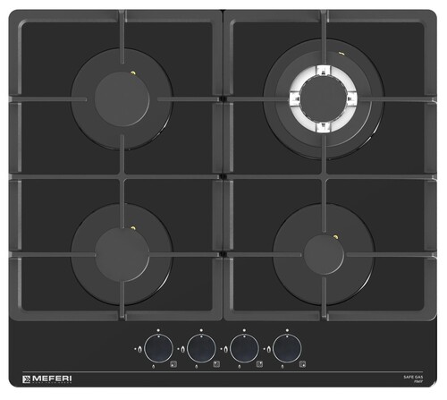 Купить Газовая варочная поверхность Meferi MGH604BK GLASS POWER  9168781. Характеристики, отзывы и цены в Донецке
