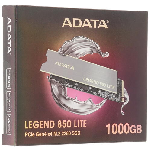 Купить 1000 ГБ M.2 NVMe накопитель ADATA LEGEND 850 LITE [ALEG-850L-1000GCS]  5449384. Характеристики, отзывы и цены в Донецке