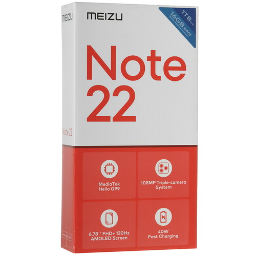 Купить 6.78" Смартфон Meizu Note 22 1024 ГБ синий  5634582. Характеристики, отзывы и цены в Донецке