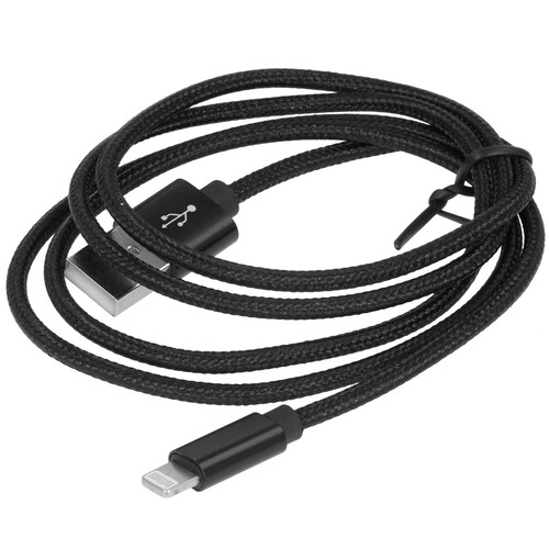 Купить Кабель круглый Cablexpert Lightning 8-pin - USB 2.0 Type-A черный 1 м  5485436. Характеристики, отзывы и цены в Донецке