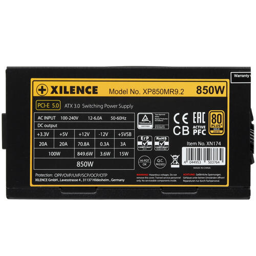 Купить Блок питания Xilence Performance X+ XN174 [XP850MR9.2] черный  5431776. Характеристики, отзывы и цены в Донецке