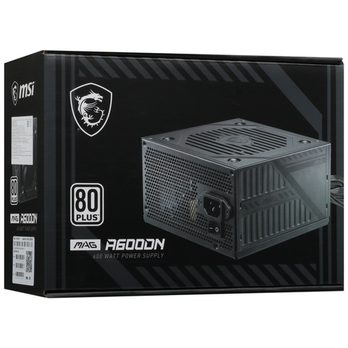 Купить Блок питания MSI MAG A600DN [306-7ZP6B11-809] черный  5409423. Характеристики, отзывы и цены в Донецке