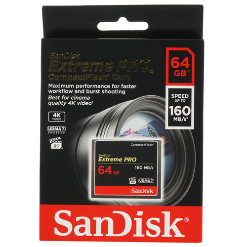 Купить Карта памяти SanDisk Extreme Pro CF (Compact Flash) 64 ГБ [SDCFXPS-064G-X46]  4723567. Характеристики, отзывы и цены в Донецке