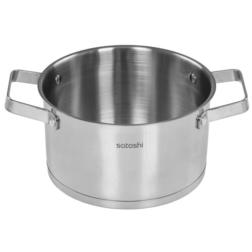 Купить Кастрюля SATOSHI Шато 822-267 3.4 л 20 см серебристый  9175153. Характеристики, отзывы и цены в Донецке