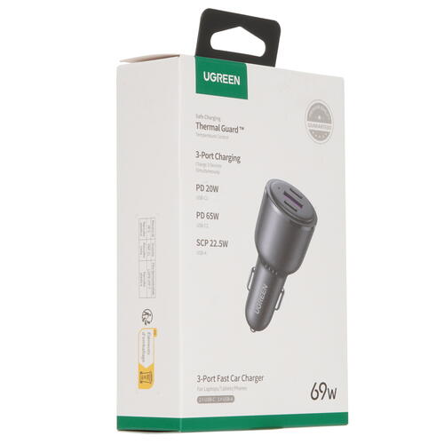 Купить Автомобильное ЗУ Ugreen 20467 черный  9117901. Характеристики, отзывы и цены в Донецке