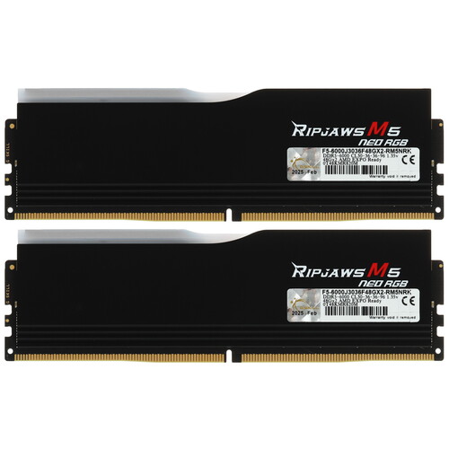 Купить Оперативная память G.Skill RIPJAWS M5 NEO [F5-6000J3036F48GX2-RM5NRK] 96 ГБ  5616355. Характеристики, отзывы и цены в Донецке
