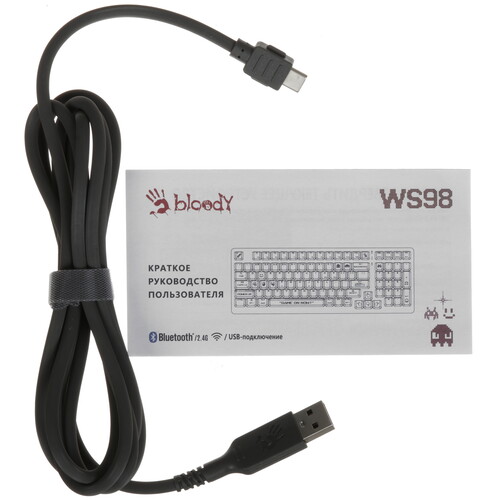 Купить Клавиатура  проводная + беспроводная A4Tech Bloody WS98 Pixels Red  5600517. Характеристики, отзывы и цены в Донецке
