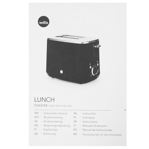 Купить Тостер Wilfa TO2B-1000 черный  9042405. Характеристики, отзывы и цены в Донецке