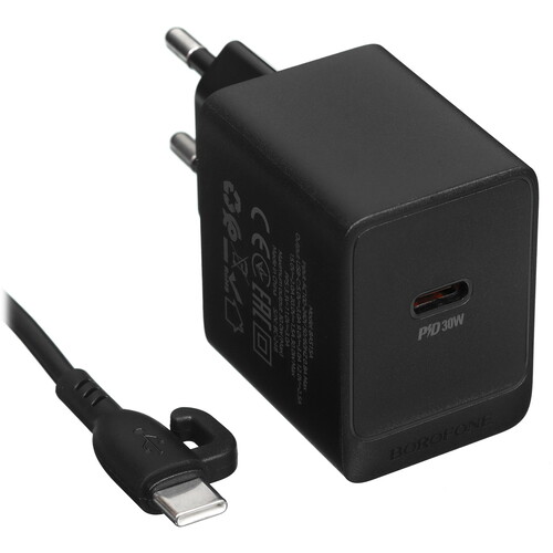 Купить Сетевое зарядное устройство Borofone BAS15A черный  5474852. Характеристики, отзывы и цены в Донецке