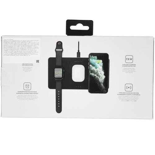 Купить Беспроводное зарядное устройство Satechi Trio Wireless Charging Pad серый  4822089. Характеристики, отзывы и цены в Донецке