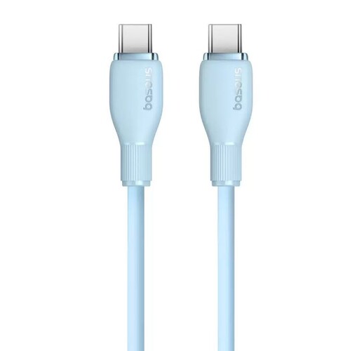 Купить Кабель круглый Baseus USB Type-C - USB Type-C голубой 2 м  9260761. Характеристики, отзывы и цены в Донецке