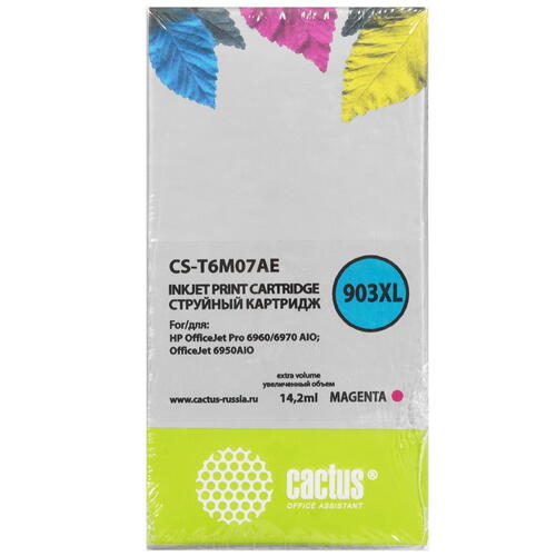 Купить Картридж Cactus CS-T6M07AE пурпурный  8159396. Характеристики, отзывы и цены в Донецке