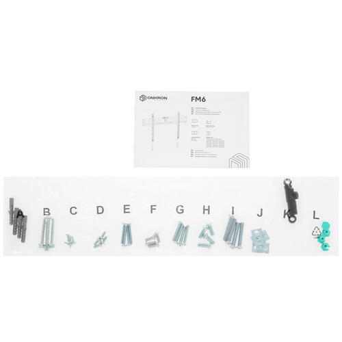 Купить Кронштейн для ТВ ONKRON FM6 черный  4830319. Характеристики, отзывы и цены в Донецке