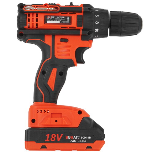 Купить Дрель-шуруповерт BRAIT BCD18B  9230260. Характеристики, отзывы и цены в Донецке