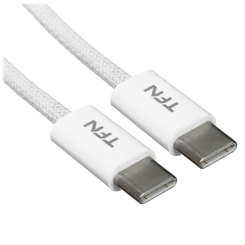 Купить Кабель круглый TFN USB Type-C - USB Type-C белый 1.2 м  9174436. Характеристики, отзывы и цены в Донецке