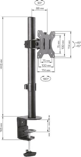 Купить Крепление для мониторов DEXP MM32-C01  1203627. Характеристики, отзывы и цены в Донецке