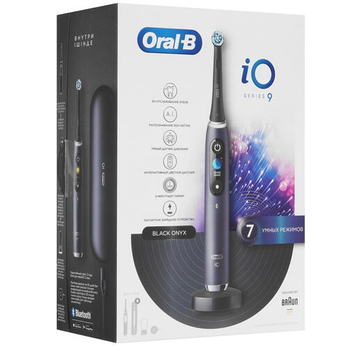 Купить Электрическая зубная щетка Braun Oral-B iO Series 9/iOM9.1B2.2AD черный  4834938. Характеристики, отзывы и цены в Донецке