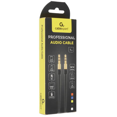 Купить Кабель   Cablexpert 3.5 mm jack - 3.5 mm jack черный  5452298. Характеристики, отзывы и цены в Донецке