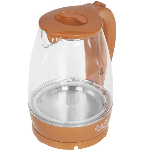 Купить Электрочайник Мастерица ЕК-1801G коричневый  8157388. Характеристики, отзывы и цены в Донецке