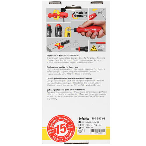 Купить Набор отверток Felo Ergonic 80095298  4881200. Характеристики, отзывы и цены в Донецке