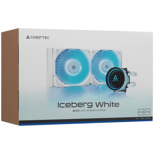 Купить Система охлаждения Chieftec Iceberg 240  белая  5619798. Характеристики, отзывы и цены в Донецке