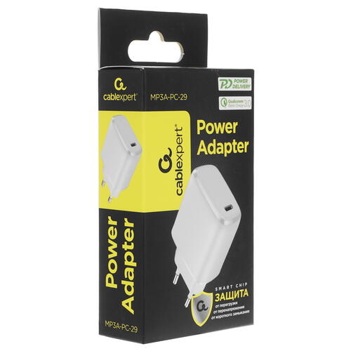 Купить Сетевое зарядное устройство Cablexpert MP3A-PC-29 белый  5073107. Характеристики, отзывы и цены в Донецке