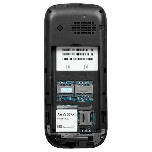 Купить Сотовый телефон Maxvi K20 черный  5005144. Характеристики, отзывы и цены в Донецке